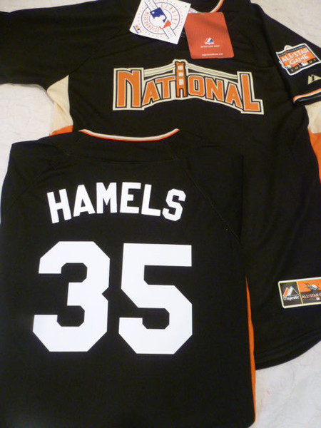 Cheap custom 2007 NATIONAL LEAGUE #35 COLE HAMELS Top All-Star Jersey Mens stitched jerseys Big And Tall SIZE XS-6XL For sale