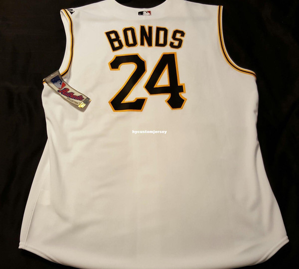 Cheap Majestic PITTSBURGH #24 VEST BARRY BONDS Field Jersey Mens Stitched Wholesale Big And Tall SIZE XS-6XL baseball jerseys