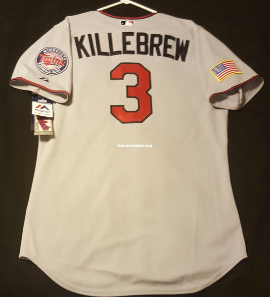 Cheap! Majestic MINNESOTA #3 HARMON KILLEBREW ON FIELD Jersey Mens Stitched Wholesale Big And Tall SIZE XS-6XL baseball jerseys