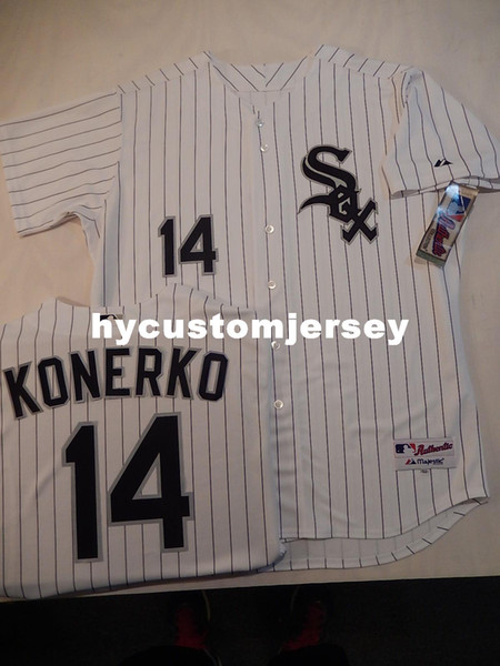 Cheap custom Chicago #14 PAUL KONERKO Top Top Vintage GAME Jersey Mens stitched jerseys Big And Tall SIZE XS-6XL For sale