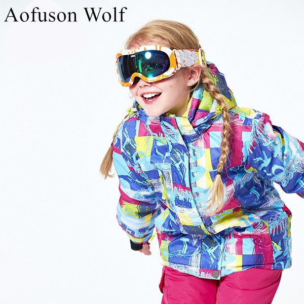 Kids Ski Jackets Waterproof Windproof Winter Warm Thick Snowboard Clothes Sports Skiing And Snowboarding Child Coat Boy Girls