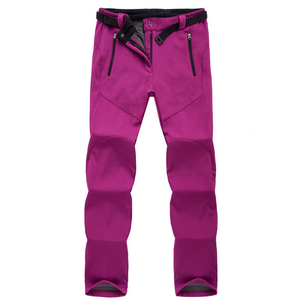 Winter ski pants women solft shell pants plus size waterproof snow pants thicken fleece hiking pant snowboard trousers