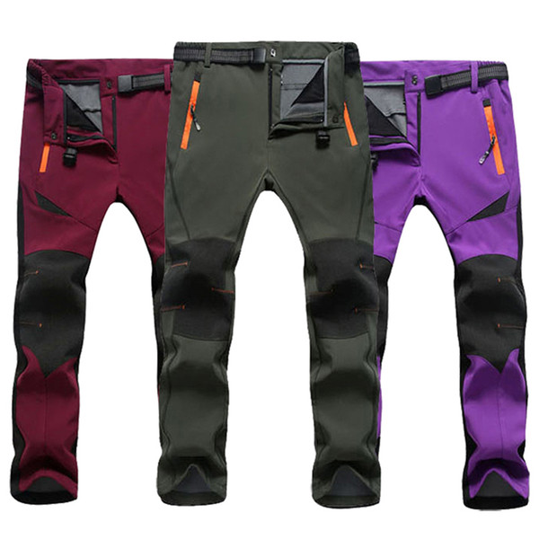 2018 Skiing Pants Men Women Windproof thermal Waterproof fishi Snowboarding Pants Outdoor Winter fishing Hiking sofshell Trouser