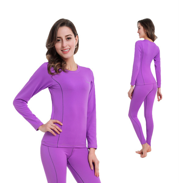 Wholesale- Women Thermal Underwear Women Long Johns Women Quick Dry POLARTEC Ski Jacket and Pants For Skiing/Riding/Climbing/Cycling