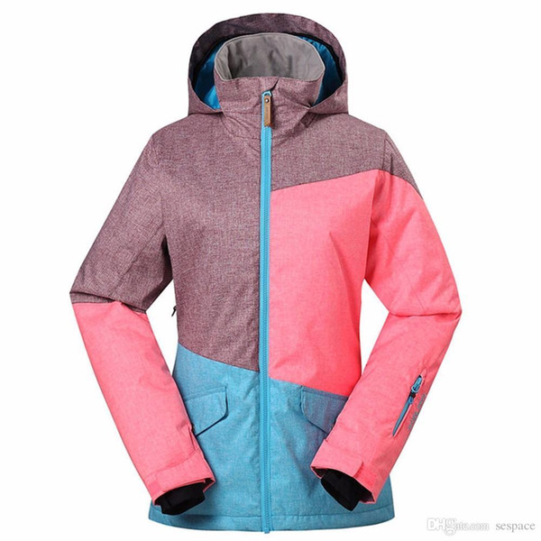 Wholesale- Skiing Jacket and Pant Winter Women Super Warm Waterproof Breathable Female Thicken Ski Coat Trousers Ladies Snowboard Suit