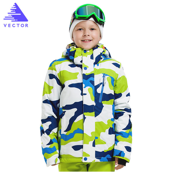 Boys Outdoor Ski Jacket Children's Winter Baby Sport Windproof Waterproof Warm Coats Snowboard Outdoor Ski Jacket -30 Degree