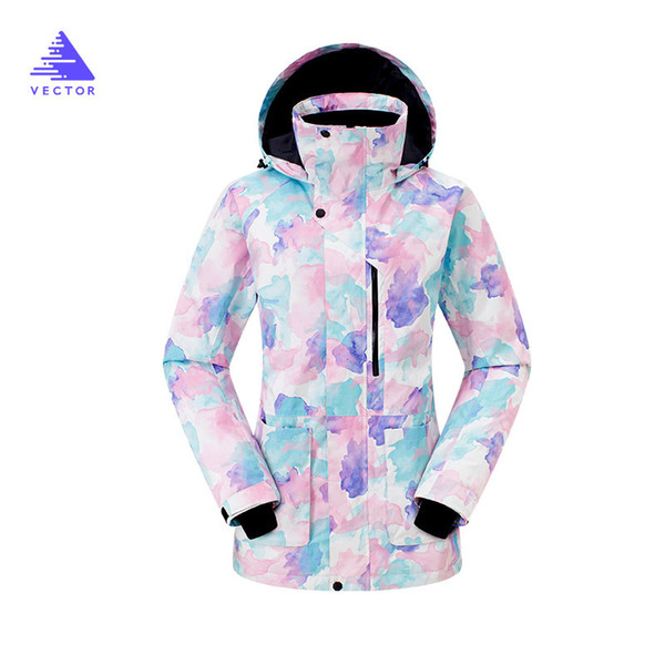 VECTOR Professional Women Windproof Waterproof Ski Jacket Coats Winter Warm Outdoor Sport Snow Skiing Snowboarding Clothing