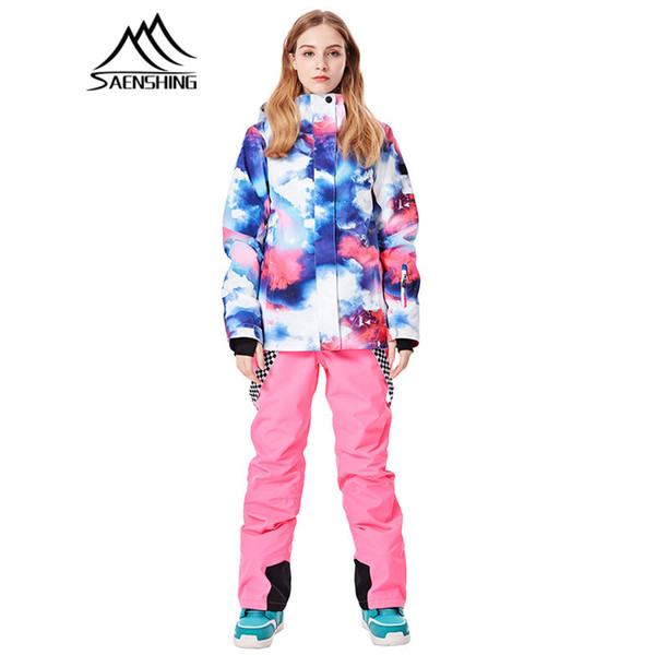 SAENSHING 2018 Winter Ski Jacket Women Snowboard Warm Waterproof Waterproof Snow Jackets Female Outdoor Skiing Clothing Ropas