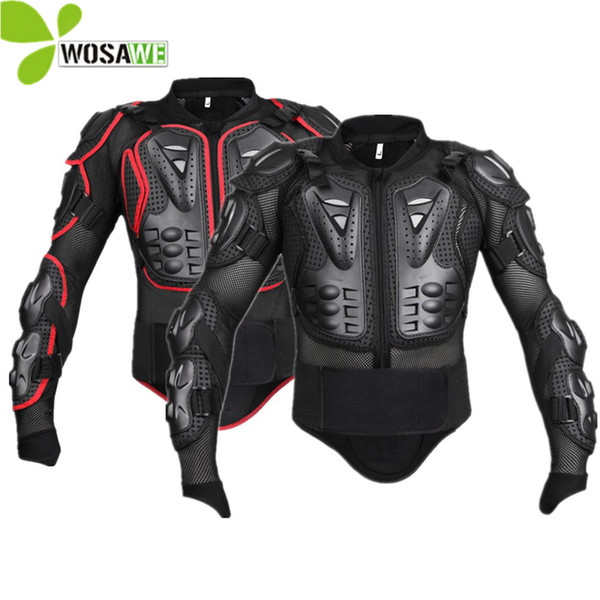 WOSAWE Sports Snowboard Jackets Men Mesh Sleeve Moto Cycling Windbreaker Back Support Protector Protective Gear Ski Protection