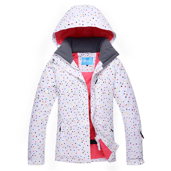 Wholesale- Winter Women's Ski Jacket Outdoor Waterproof Hunting WindStopper Warm Skiing Coat Climbing Snow Jacket