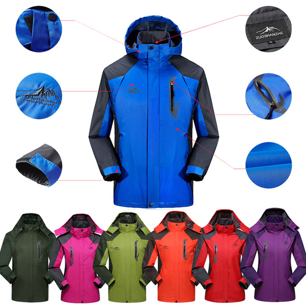 Mens Outdoor Snowboard Ski Suits blouson ski femme 10 Colors Couple Windbreaker Skiing Jacket Giacca Sci Donna L-4XL