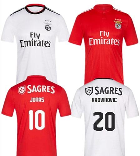 Jonas 10 Benfica soccer jersey SALVIO 18 ELISEU 19 Football Shirts jersey KALAICA SEFEROVIC GABRIEL ZIVKOVIC 21 PIZZI