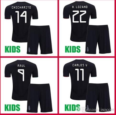 Kids mexico soccer jerseys 2019 LOZANO CHICHARITO gold cup football shirt child DOS SANTOS mexico Camisetas de futbol LAYUN maillot de foot