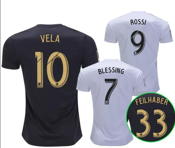 2018 2019 LAFC Carlos Vela Soccer Jerseys 18/19 Home GABER ROSSI CIMAN ZIMMERMAN home away TOP Quality Football Shirt Los Angeles fc