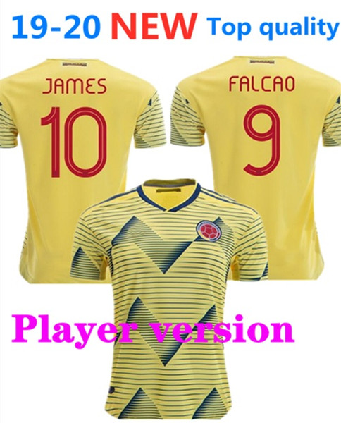 Player version 2019 America's Cup Colombian Jersey Falcao James Rodriguez Football SHIRTS Sanchez Soccer Jersey Copa America Colombia