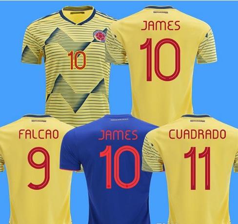 2019 Colombia soccer jerseys cop america colombia football shirt JAMES Rodriguez Camiseta de futbol FALCAO CUADRADO maillot de foot