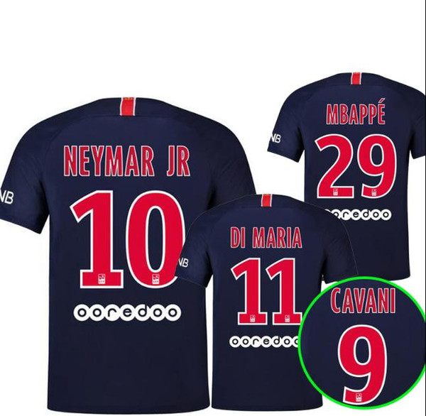 2018 2019 NEW DANI ALVES MBAPPE NEYMAR JR soccer jerseys 2018 CAVANI VERRATTI PASTORE DI MARIA football shirt jerseys