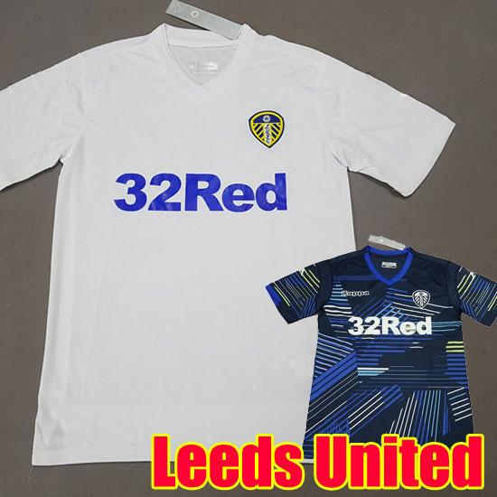 New Men's Leeds United soccer jerseys 2018 2019 Maillot de foot Camiseta de futbol home white away blue third yellow football shirts