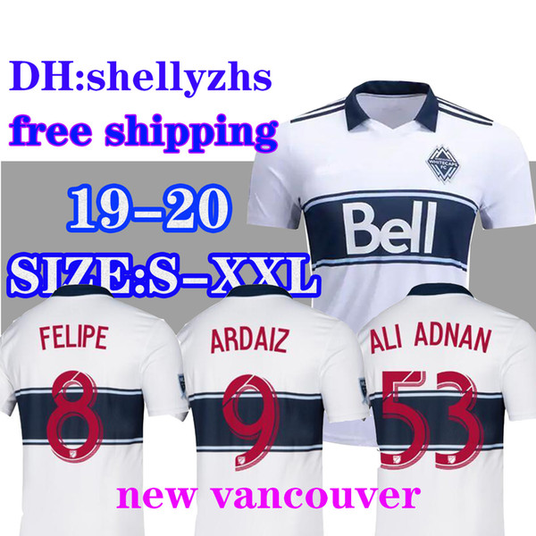 new soccer jersey VANCOUVER 2019 2020 VANCOUVER WHITECAPS soccer jersey 19 20 ALI ADNAN MONTERO REYNA INBEOM FELIPE ARDAIZ football shirt