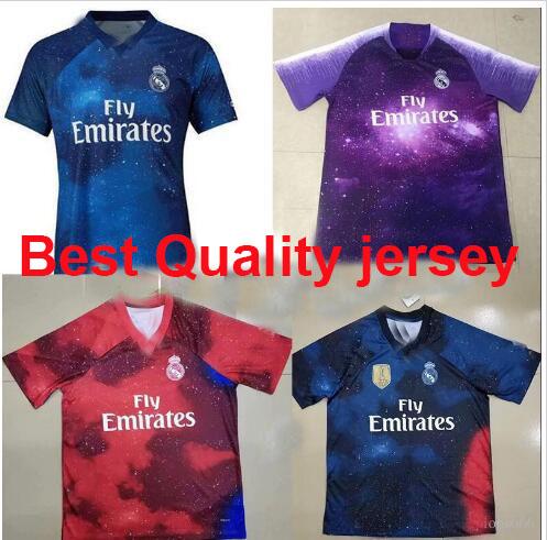 New 19 20 Real Madrid EA Sports Jersey shirt 2019 2020 Top quality MODRIC Marcelo Football shirt BALE ASENSIO blue Kit soccer jersey uniform