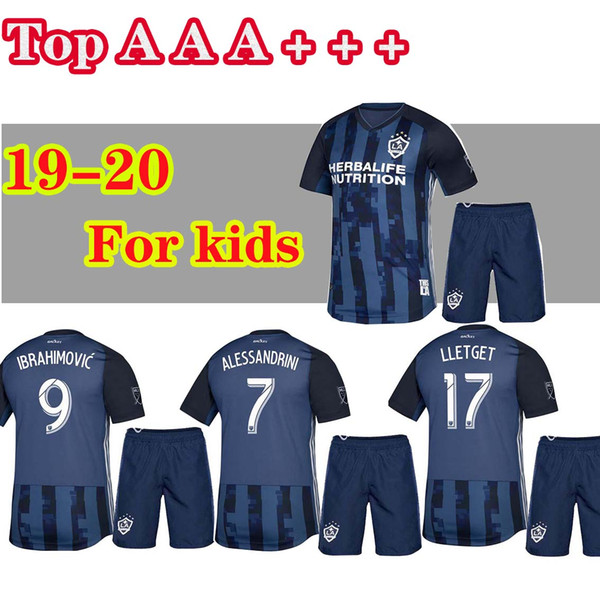 kids 2019 MLS LA Galaxy Soccer Jersey KIDS Kit 19 20 Los Angeles Galaxy IBRAHIMOVIC GIOVANI DOS SANTOS KAMARA Football Jerseys