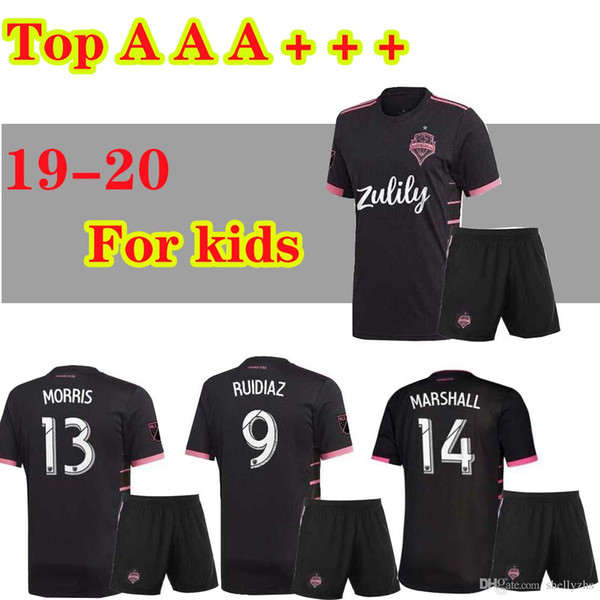 Kids kit 2019 2020 Seattle Sounders FC AWAY Soccer Jersey 19 20 MLS RUIDIAZ MORRIS LODEIRO MARSHALL Football Shirt best quality