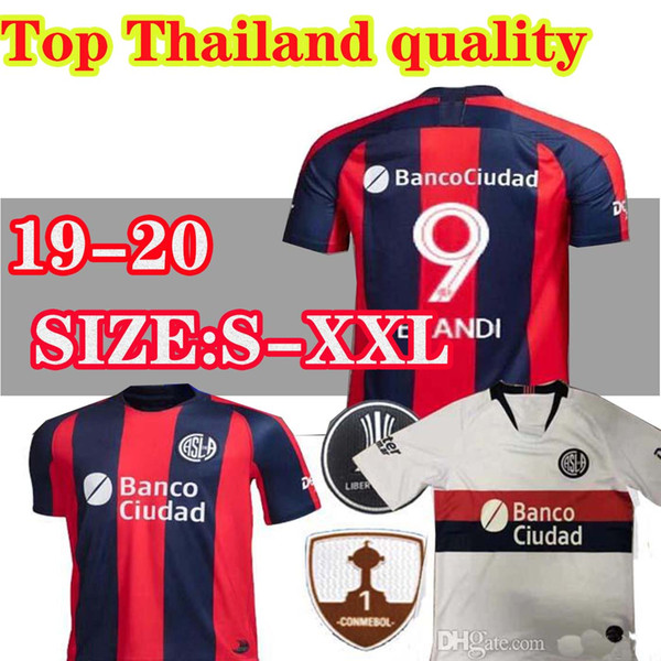 2019 2020 San Lorenzo de Almagro Home Soccer jersey 19 20 Argentina San Lorenzo Away CAUTERUCCIO BLANCO jerseys football shirt