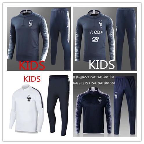 Two stars FRENCH SOCCER SET 2018/19 KIDS veste survêtements SWEATER football chandail de football survêtement adulte YOUNTH skinny pantalon