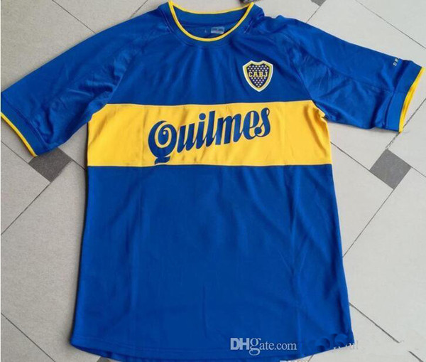 Good quality 2000 Boca Juniors retro roman jersey old jersey retro soccer shirts calssical jersey