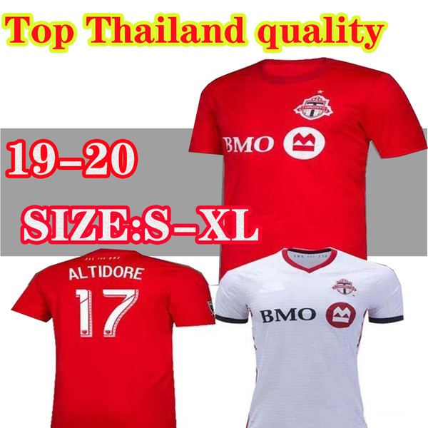 2019 2020 Toronto FC Soccer Jerseys BRADLEY GIOVINCO ALTIDORE OSORIO 19 20 Toronto Home Red Custom Football Shirt Uniform