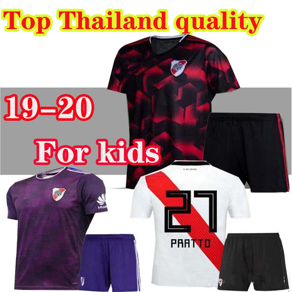 Child 2019 River Plate third away Soccer Jerseys SCOCCO home MARTINEZ 18 19 FOOTBALL SHIRTS PRATTO LIBERTADORES finals QUINTERO KIDS BOYS