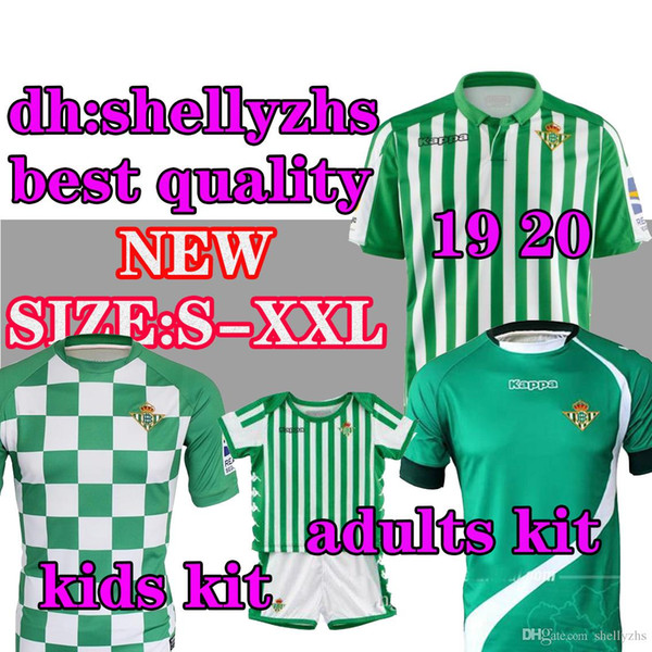 Adult kids 2019 2020 REAL Betis soccer jersey HOME away 19 20 JOAQUIN MANDI BARTRA TELLO INUI CANALES FOOTBALL men youth Jerseys SHIRTS