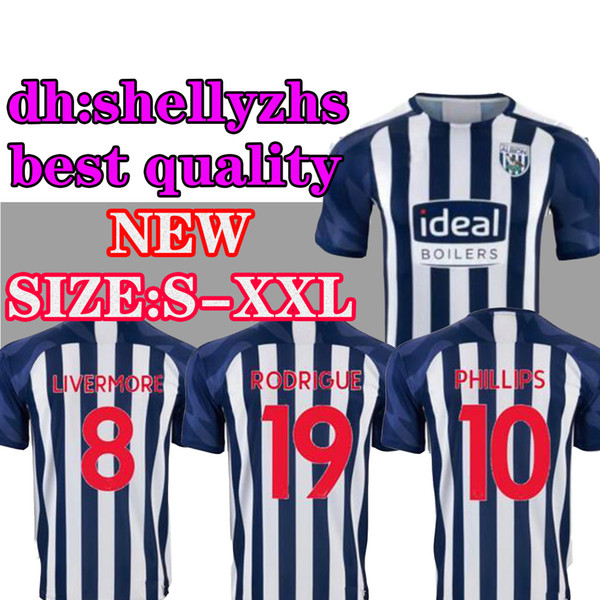 2019 West Bromwich soccer jerseys Albion 2019 2020 home 16 Gayle Rodriguez Phillips Livermore camisetas football shirts