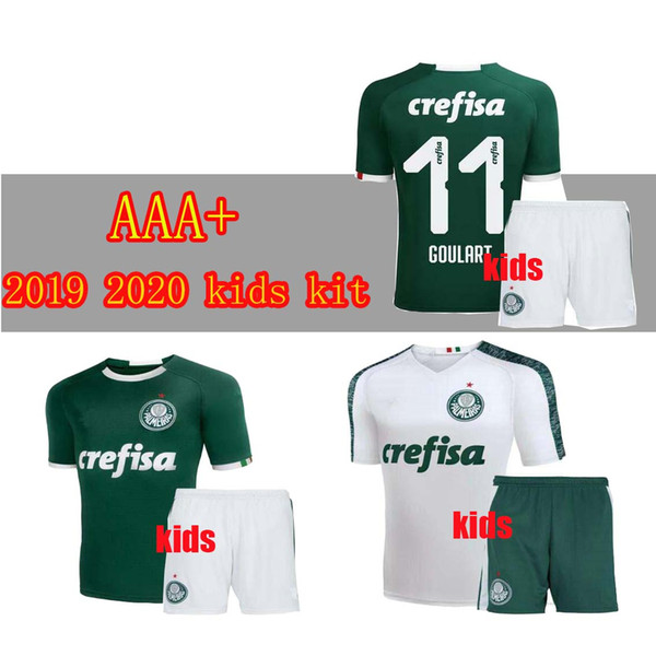 19 20 Palmeiras kids kit soccer jersey home kids 2019 2020 Deyverson Willian Deyverson Lucas Lima Dudu footballl shirts camiseta de futball