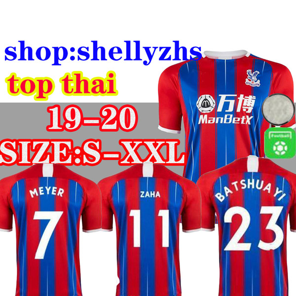 19 20 Crystal soccer jersey Palace #11 zaha 2019 2020 home #4 MILIVOJEVIC #10 TOWNSEND #12 SAKHO #17 BENTEKE #23 Batshuayi football shirts