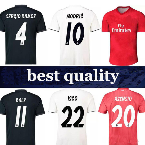 RONALDO Real madrid 2019 ASENSIO BALE ISCO Home away 3rd soccer jersey RAMOS BENZEMA shirt 2018 Camiseta real madrid football kit jerseys