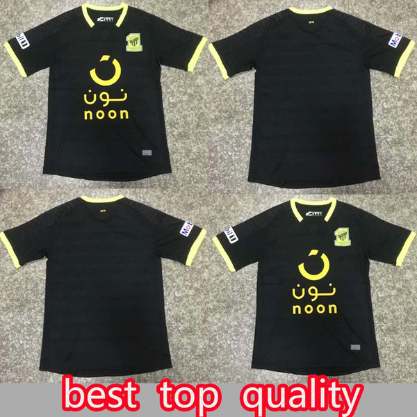 soccer jerseys 2019 2020 Al Ittihad Jeddah SA Soccer Jerseys Custom Any Name Number Home Black 19 20 Football Shirt