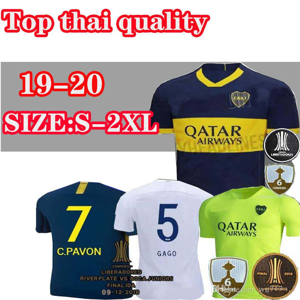 2019 Boca Juniors Soccer Jerseys PAVON BENEDETTO CARDONA TEVEZ HOME JERSEY AWAY Finals liberator Maradona Silver green third ABILA 19 20