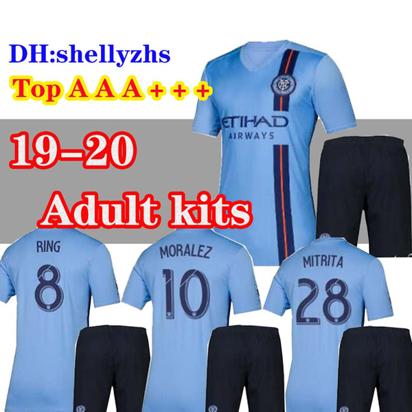 MLS jerseys Adult kit 2019 New York City soccer jersey home 19 20 MLS city LAMPARD 8 PIRLO 21 MCNAMARA MORALEZ DAVID VILLA 7 football sets