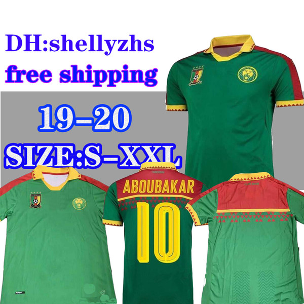 size S-XXL 2019 World Cup Cameroon soccer jersey 19 20 Thai quality national team Vincent Aboubakar Benjamin men home football shirt