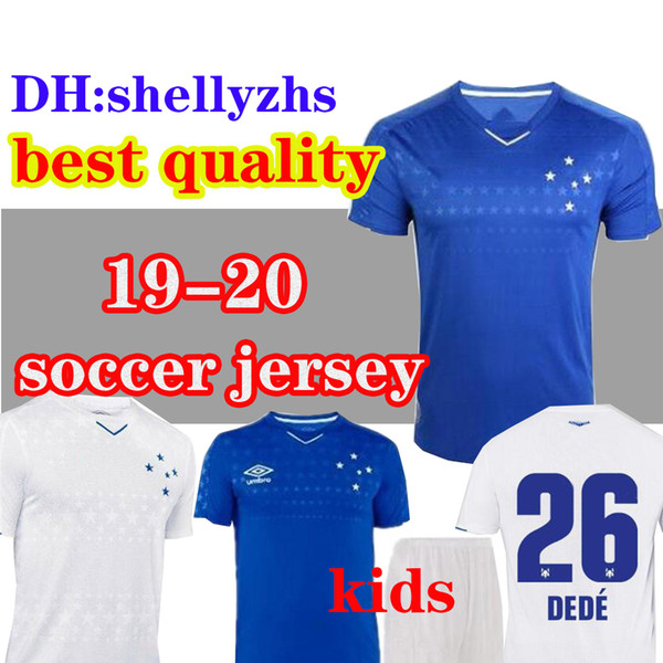 kids kit Brazil league Cruzeiro 2019 kids away soccer jerseys brasil home blue third away white 19 20 jersey 2020 football shirts