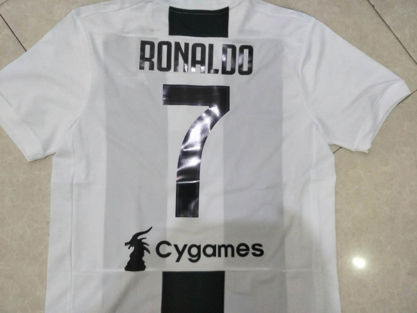 CR7 RONALDO home Soccer Jerseys 18 19 DYBALA MANDZUKIC CHIELLINI BERNARDESCHI BONUCCI football Shirt