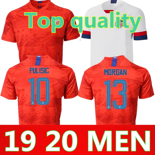 19 20 USA PULISIC Soccer Jersey 2019 DEMPSEY BRADLEY ALTIDORE WOOD America Football jerseys United States Shirt Camisetas Thai quality