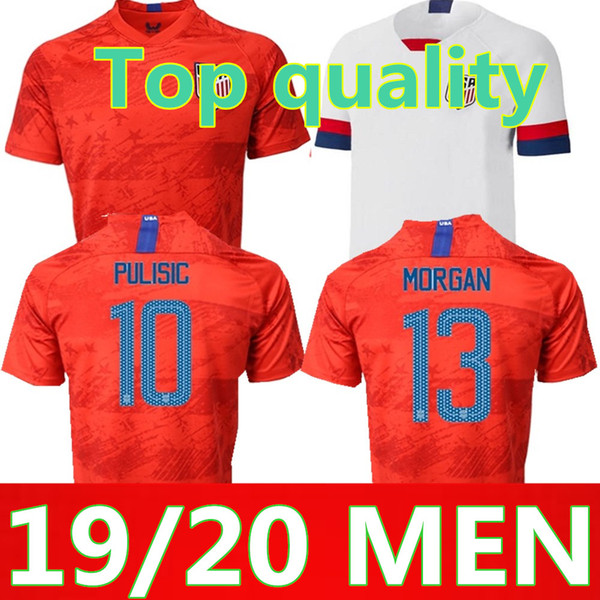 Thai quality 19 20 USA PULISIC Soccer Jersey 2019 DEMPSEY BRADLEY ALTIDORE WOOD America Football jerseys United States Shirt S-XXL