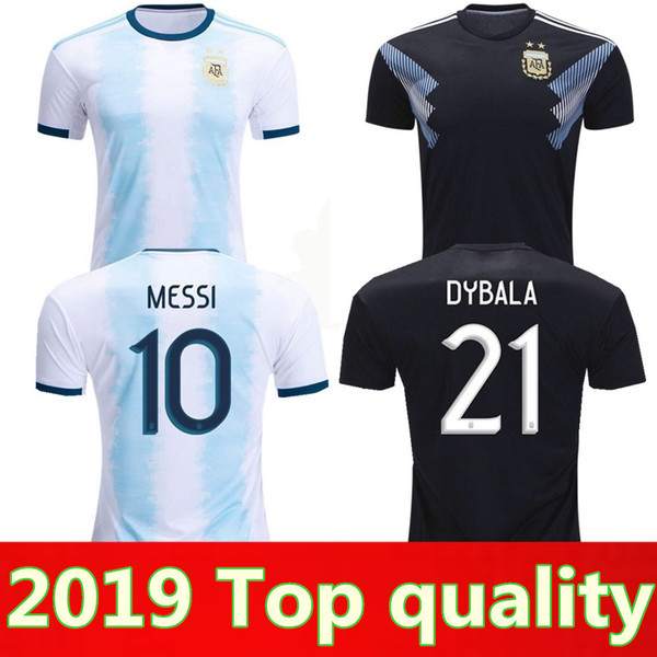 2019 Argentina home away Jersey MESSI DYBALA DI MARIA AGUERO HIGUAIN 19 20 Argentina man woman copa america soccer Football jersey