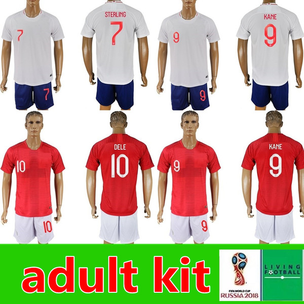 2018 World Cup soccer Jersey england Adult kit ROONEY home KANE STURRIDGE STERLING HENDERSON VARDY home white football shirt