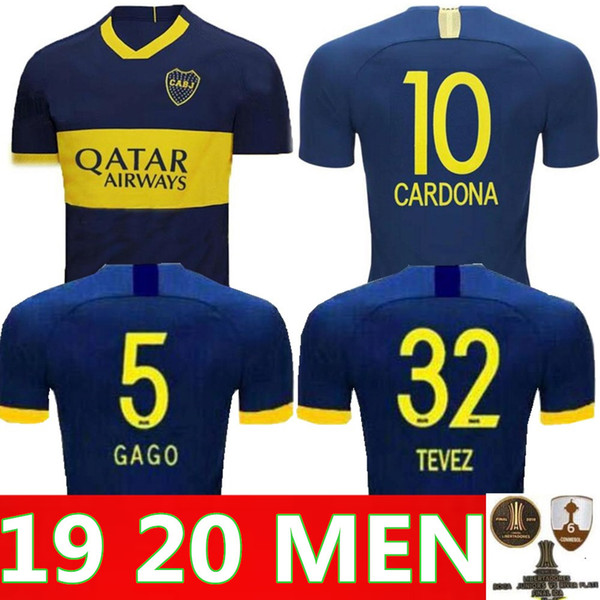 19 20 Boca Juniors soccer jersey top thailand 2019 2020 copa Libertadores GAGO TEVEZ CARDONA ALIBA football shirt PAVON camiseta de futbol