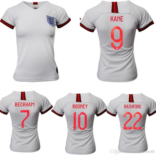 2019 ENGLAND WOMEN SOCCER JERSEYS girls WORLD CUP HOME WHITE AWAY RED Camiseta De Futbol 19 20 JERSEY FOOTBALL SHIRTS Maillot De Foot