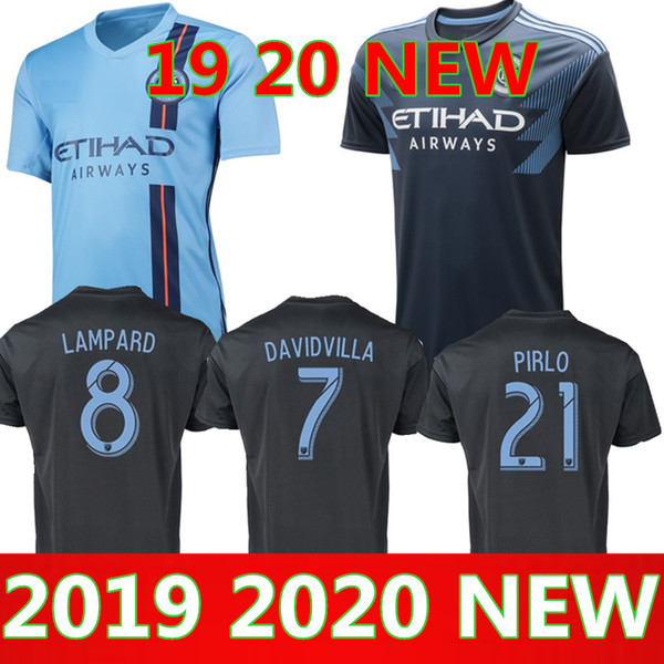 2019 New York City soccer jersey home 19 20 MLS LAMPARD 8 PIRLO 21 MCNAMARA MORALEZ DAVID VILLA 7 football shirts top quality