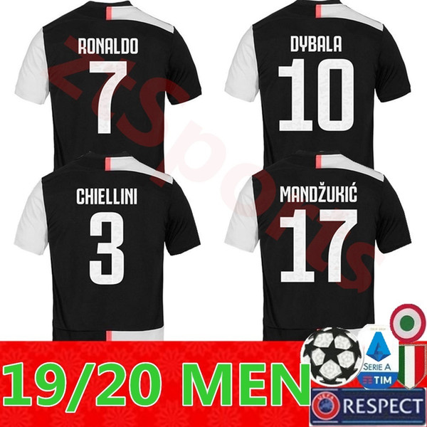 2019 2020 RONALDO JUVENTUS Soccer Jersey 19 20 JUVE Home Away DYBALA HIGUAIN BUFFON Camisetas Futbol Camisas Maillot Football Shirt